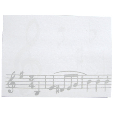 Music Notes Sticky Notepad