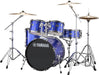 Yamaha Rydeen Drum Kit With 20" Kick Drum & Cymbals  blue