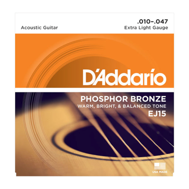 D'Addario Phosphor Bronze Acoustic Guitar Strings