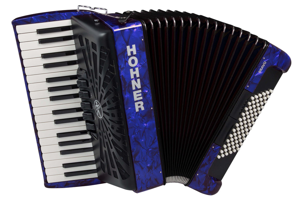Hohner Bravo III 72 Accordion blue
