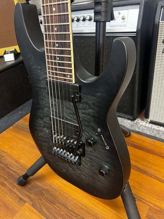 Second Hand LTD 7-String Deluxe M-1007 in Black Fade Electric Guitar