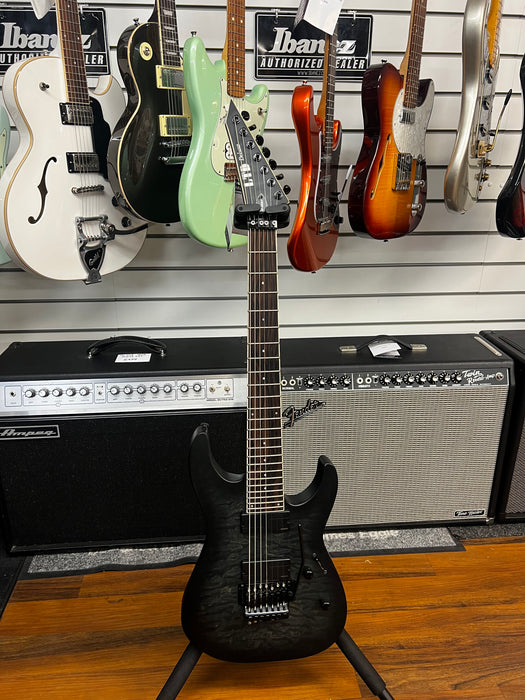 Second Hand LTD 7-String Deluxe M-1007 in Black Fade Electric Guitar