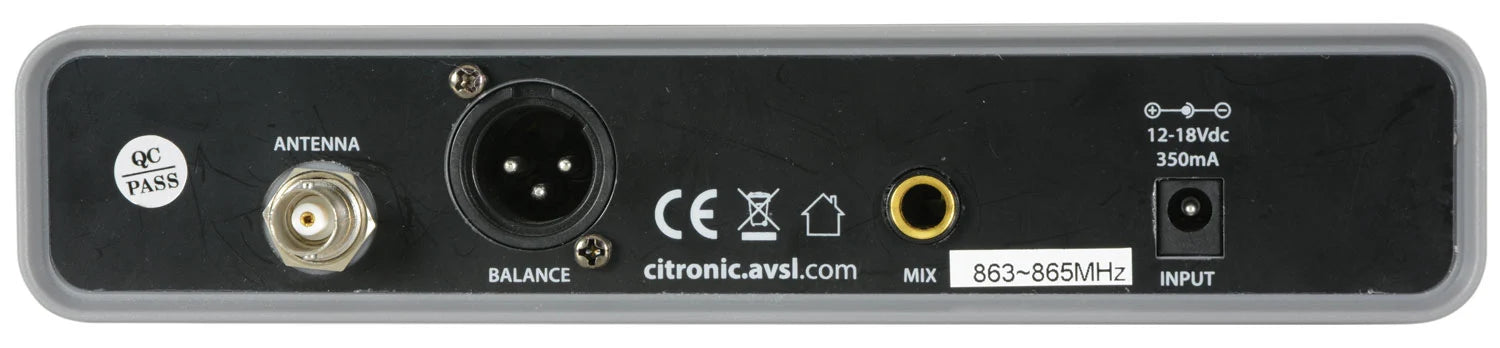 Citronic UHF Handheld Microphone System RU105-H