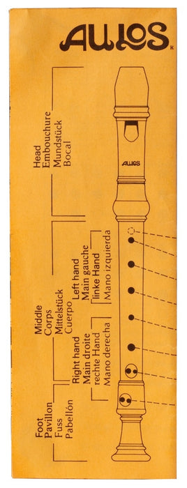 Aulos Descant Recorder 205A Robin