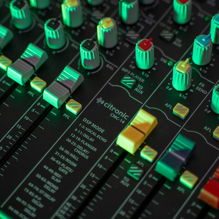Citronic CMC-series Mixing Consoles DSP & USB/PC/BT Player