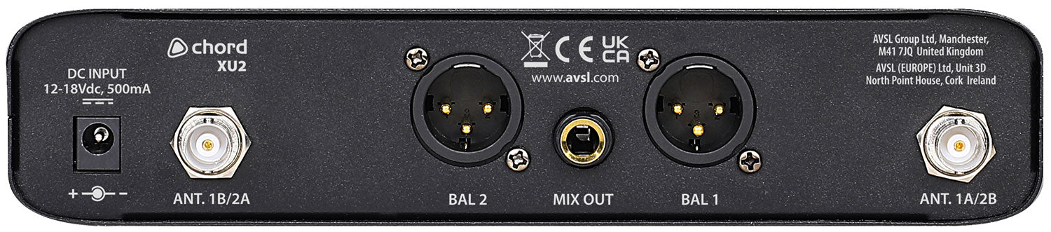 Chord XU series UHF Microphone System (2 Channel)