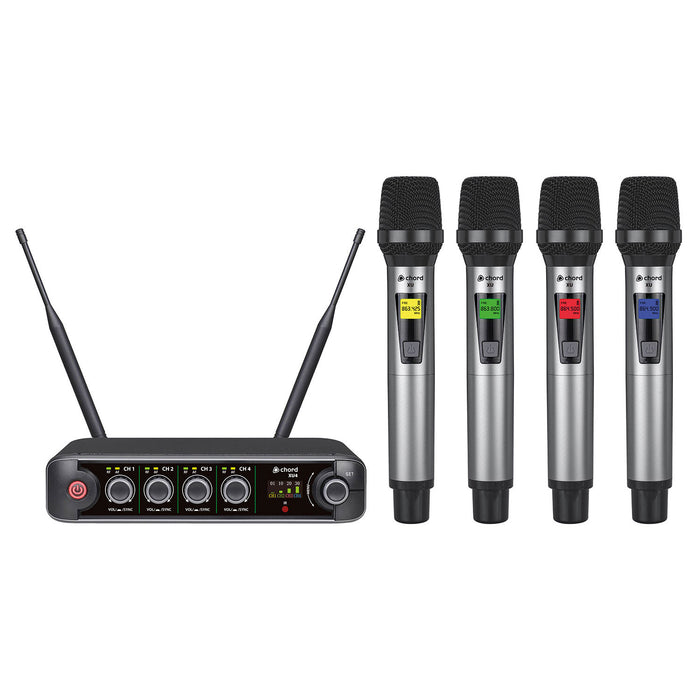 Chord XU series UHF Microphone System (4 Channel)