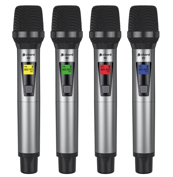 Chord XU series UHF Microphone System (4 Channel)