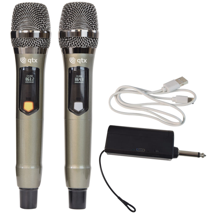 QTX J-MIC Dual UHF Handheld System