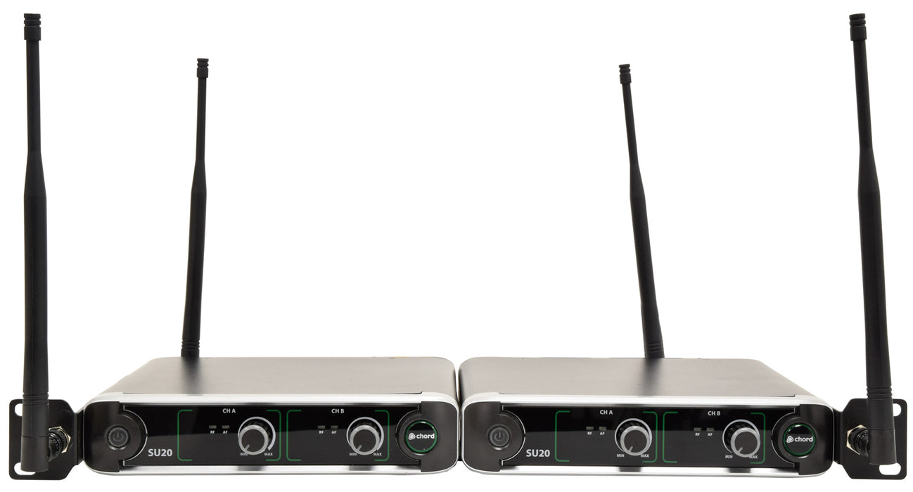 Chord SU20 Compact Dual UHF Microphone Sets