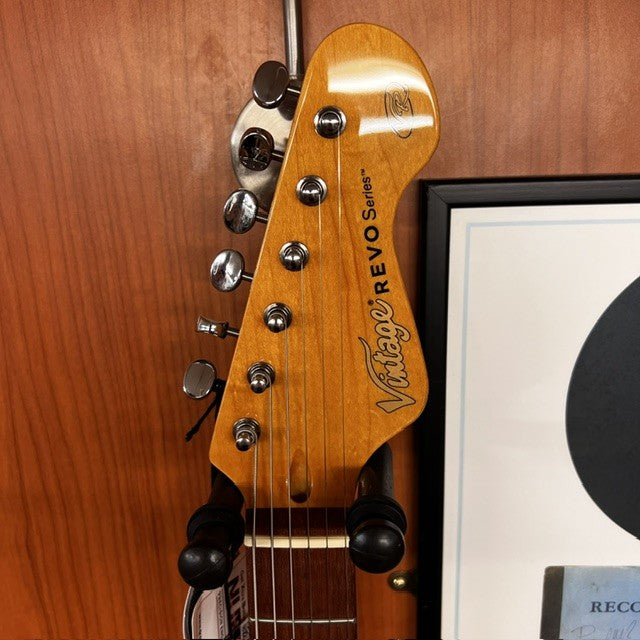 Vintage Revo Series Colt SS Twin Ventura Green Electric Guitar