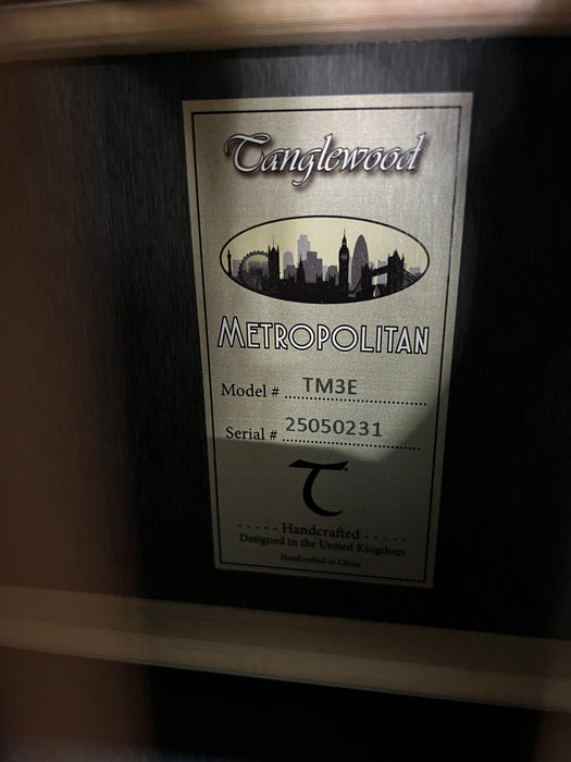 Tanglewood Metropolitan Series TM3E Electro Acoustic Guitar