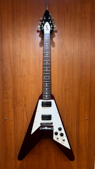 Second Hand Gibson Flying V 2008 Electric Guitar With Padded Gibson Gig Bag