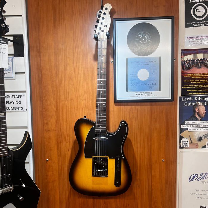 Second Hand Harley Benton Telecaster Electric Guitar With Hard Case