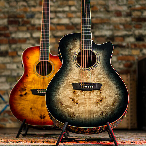 Washburn DFBACE Deep Forest Burl Grand Auditorium Electro Acoustic Guitar