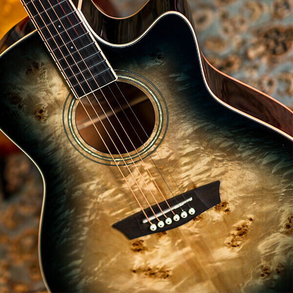 Washburn DFBACE Deep Forest Burl Grand Auditorium Electro Acoustic Guitar