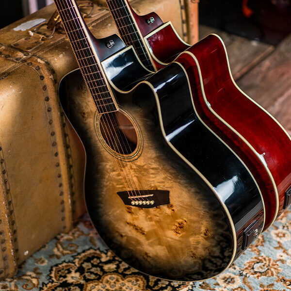 Washburn DFBACE Deep Forest Burl Grand Auditorium Electro Acoustic Guitar