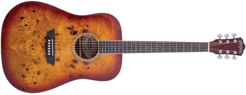 Washburn Deep Forest Burl D Dreadnought Acoustic Guitar