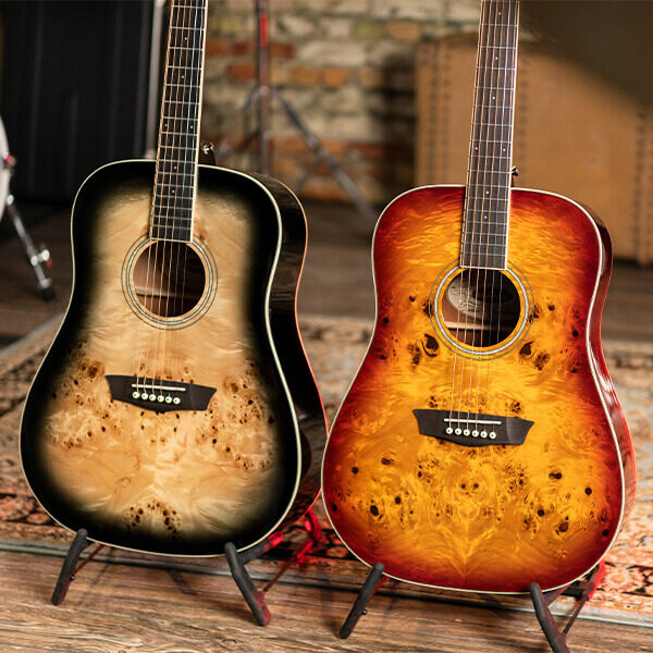 Washburn Deep Forest Burl D Dreadnought Acoustic Guitar