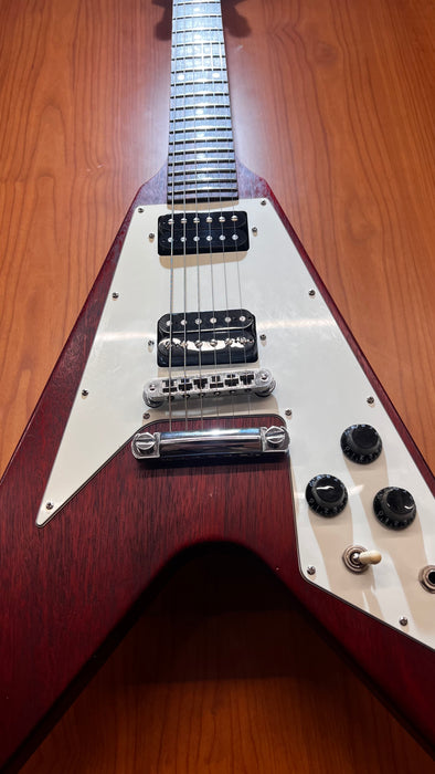 Second Hand Gibson Flying V 2008 Electric Guitar With Padded Gibson Gig Bag