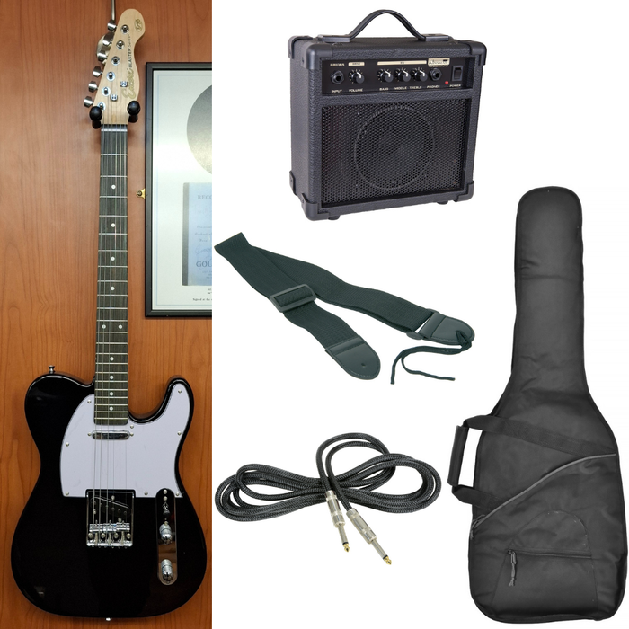 Encore Blaster E70 Tele Style Electric Guitar Bundle