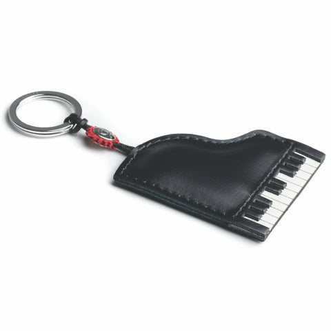 Piano Leather Keyring