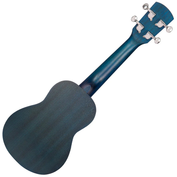 Laka Sapele Series Soprano Ukulele - Midnight Blue
