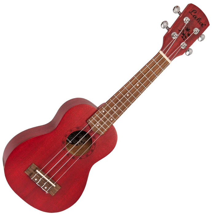 Laka Sapele Series Soprano Ukulele - Rustic Red