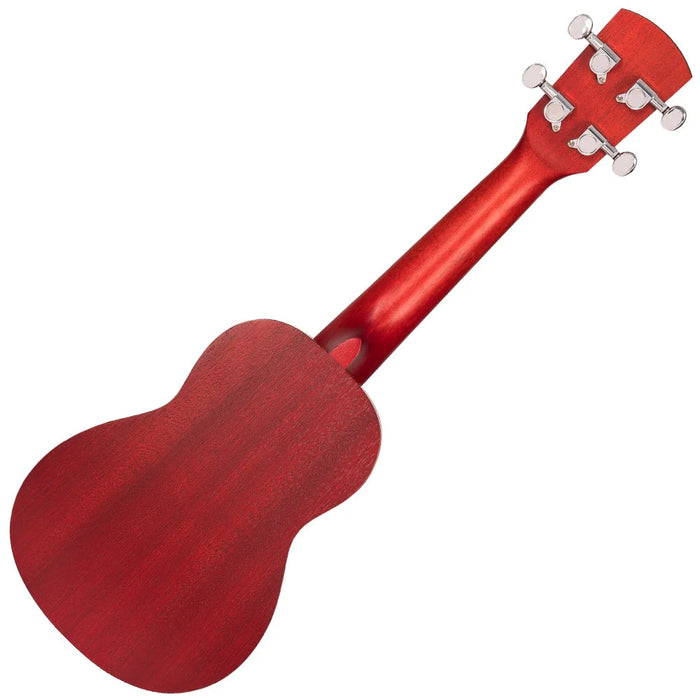 Laka Sapele Series Soprano Ukulele - Rustic Red
