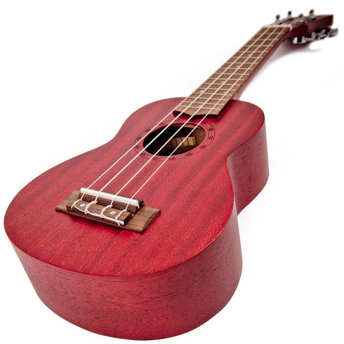Laka Sapele Series Soprano Ukulele - Rustic Red