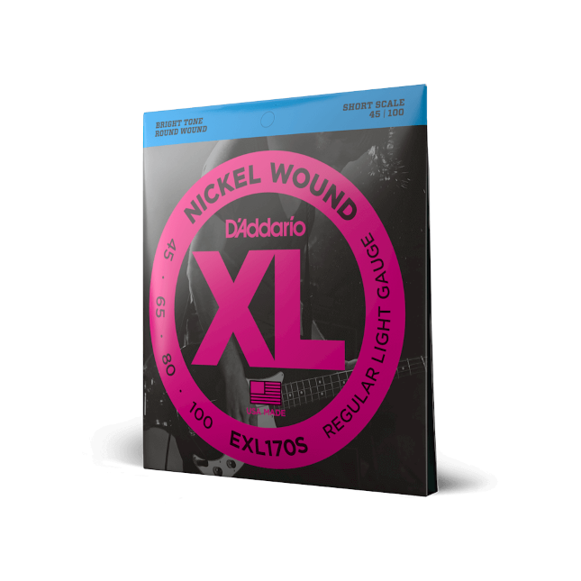 D'Addario XL Nickel Short Scale Bass Strings