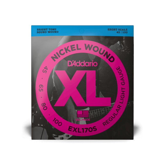 D'Addario XL Nickel Short Scale Bass Strings