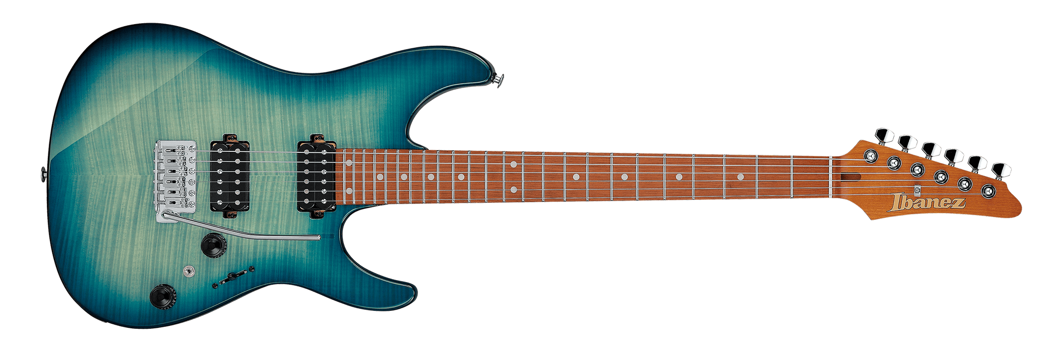 Ibanez AZ24S1F-TXB Transparent Turquoise Burst Electric Guitar