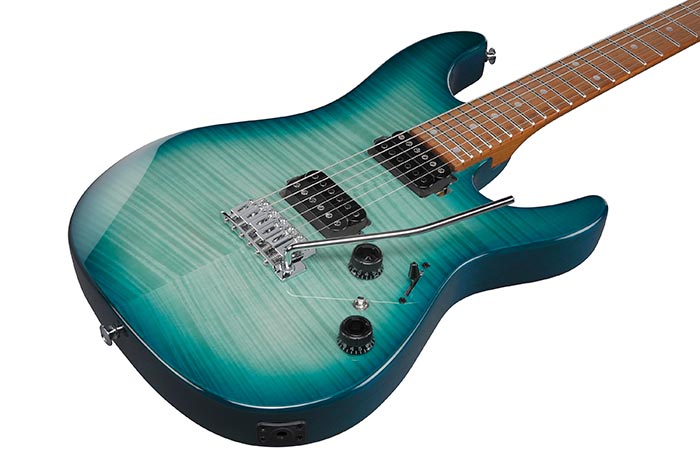 Ibanez AZ24S1F-TXB Transparent Turquoise Burst Electric Guitar