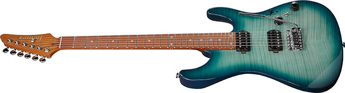 Ibanez AZ24S1F-TXB Transparent Turquoise Burst Electric Guitar