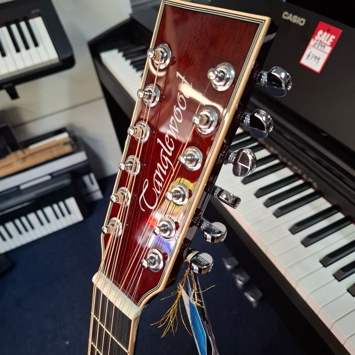 Shop Soiled Tanglewood Winterleaf Series TW612CEAVB 12 String Accoustic Guitar