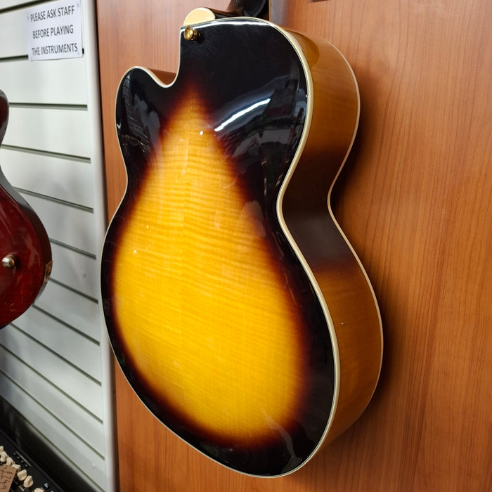 Second Hand Washburn J5 Hollow Body Tobacco Sunburst Electric Guitar
