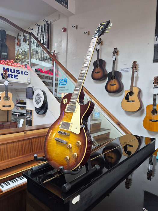 Second Hand Vintage V100 Flamed Iced Tea Electric Guitar