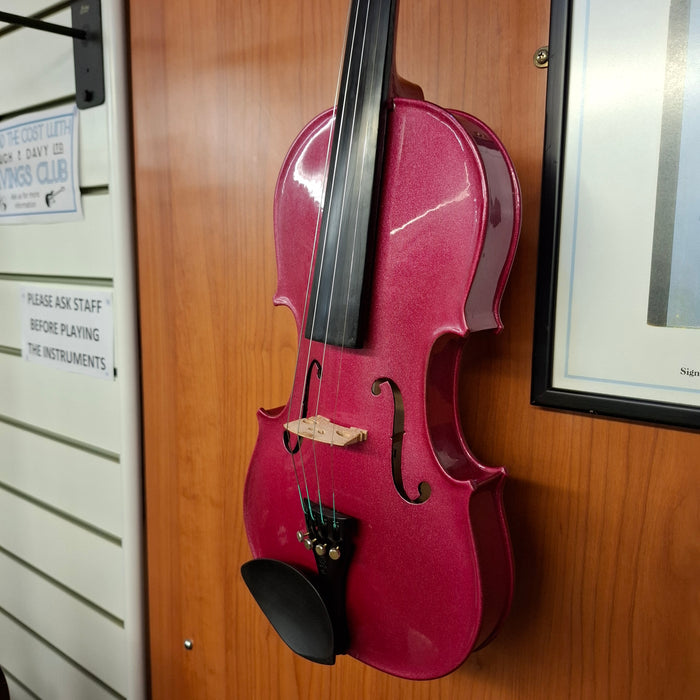 Second Hand Stentor Harlequin Violin (Pink)