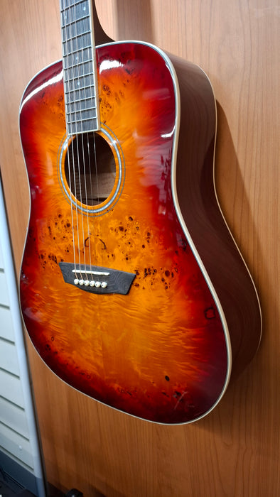 Washburn DFBD Deep Forest Burl D Dreadnought Acoustic Guitar