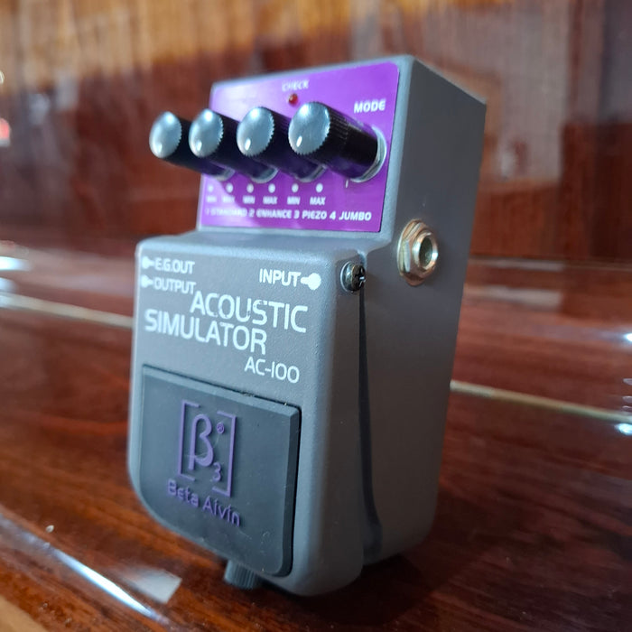 Second Hand Beta Aivin AC-100 Acoustic Simulator Effect Pedal