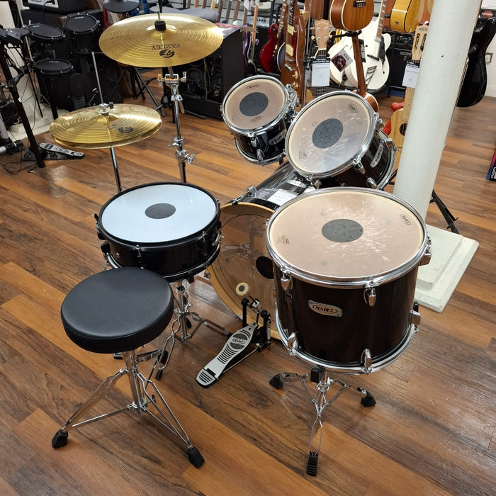 Second Hand Mapex Drum Kit With Fazley Cymbals