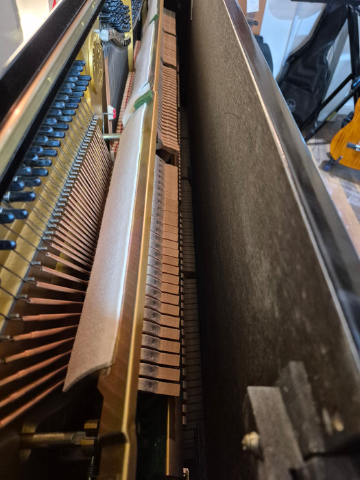 Second Hand Yamaha U3  upright piano with quiet time system for use with headphones.