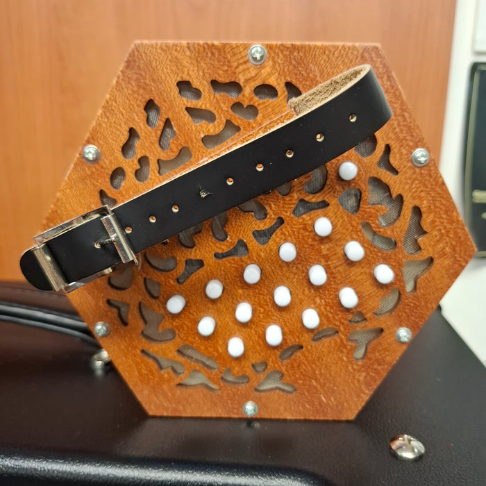 Second Hand Brown Concertina With Gig Bag