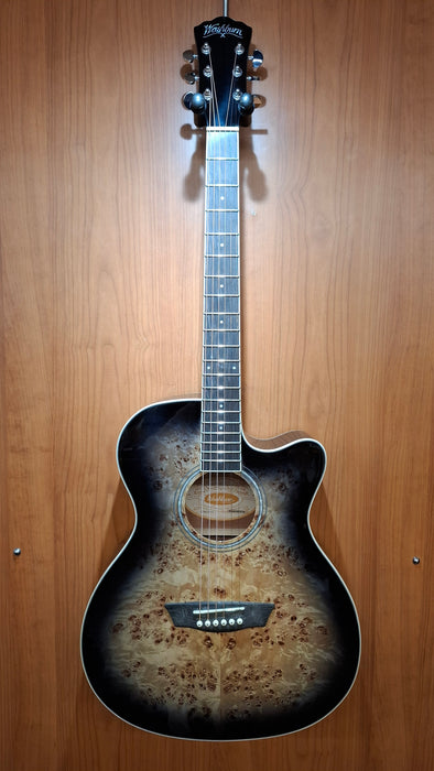 Washburn DFBACE Deep Forest Burl ACE Grand Auditorium Electro Acoustic Guitar