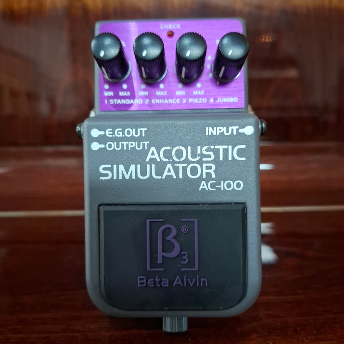 Second Hand Beta Aivin AC-100 Acoustic Simulator Effect Pedal