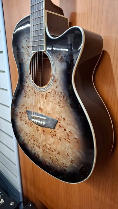 Washburn DFBACE Deep Forest Burl ACE Grand Auditorium Electro Acoustic Guitar