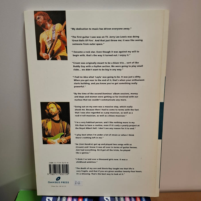 Second Hand In His Own Words Eric Clapton Book by Marc Roberty