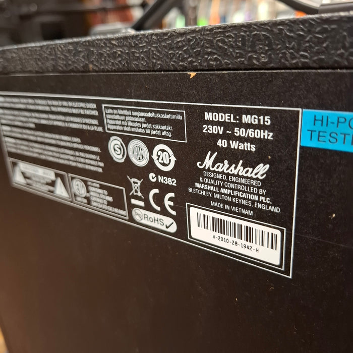 Second Hand Marshall MG15 Electric Guitar Amplifier