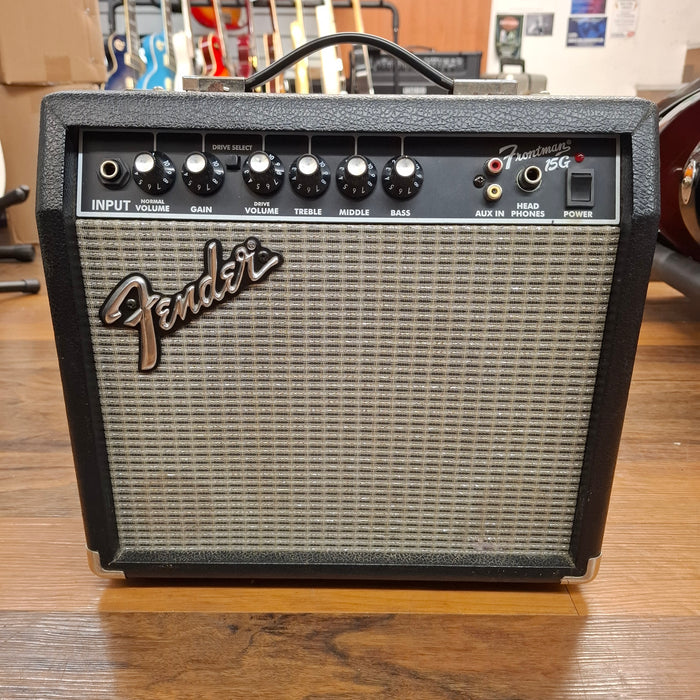 Second Hand Fender Frontman 15G Electric Guitar Amplifier